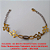 PULSEIRA  NO BRUTO PRONTO PARA O BANHO  TODA TRABALHADA TAMANHO 20CM COM FECHO LAGOSTA - 3,3GR  - BRU1424 - Imagem 2