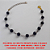 PULSEIRA NO BRUTO PRONTO PARA O BANHO COM CONTAS DE 6MM NEGRA - PESO 2,2GR - TAMANHO 17CM+ RXTENSOR - BRU0607 - Imagem 1