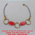 PULSEIRA NO BRUTO PRONTO PARA O BANHO  SIMPLES COM TREIS ARGOLAS 1CM PESO 2,8GR - 18CM -BRU1008 - Imagem 1