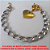 PULSEIRA NO BRUTO PRONTO PARA O BANHO CORRENTE EM ALUMINIO 20CM - COM FECHO BOIA GRANDE - PINGENTE CORAÇÃO 2,5CM - CORRENTE LARGURA 1,0CM - PESO - 13GR  -BRU2607 - Imagem 1