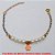 PULSEIRA NO BRUTO PRONTO PARA O BANHO -  PULSEIRA FEMININA COM PÉROLAS DE 5MM, BOLINHAS DIAMANTADAS DE 3MM E PENDURICALHO  DE FLOR - TAMANHO:21,0CM - PESO:2,2GR - BRU2123 - Imagem 2