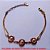 PULSEIRA NO BRUTO PRONTO PARA O BANHO -  PULSEIRA FEMININA COM CORRENTE VENEZIANA  E CONECTORES DE FLOR COM PÉROLA - TAMANHO: 18,0CM+EXTENSOR - PESO:3,2GR - BRU4210 - Imagem 2