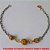 PULSEIRA NO BRUTO PRONTO PARA O BANHO SIMPLES E DELICADA COM BOLINHA DE 10MM DIAMANTADA  - FECHO REDONDO - 18CM - PESO 2,3GR - BRU2963 - Imagem 1