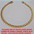 PULSEIRA BRUTO PRONTO PARA BANHO CORRENTE MODELO CRUMET CURTO ELLO  BATIDO -(XCN178)COM FECHO LAGOSTA - PESO  4,6GR - '' 25CM '' - BRU1787 - Imagem 2