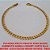 PULSEIRA BRUTO PRONTO PARA BANHO CORRENTE MODELO CRUMET CURTO ELLO  BATIDO -(XCN178)COM FECHO GAVETA - PESO  4,6GR - '' 20CM '' - BRU0402 - Imagem 1