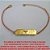 PULSEIRA NO BRUTO PRONTO PARA O BANHO COM CHAPINHA DE 4X1CM - COM ORAÇÃO DO  ESPIRITO SANTO - COM CORRENTE ELLO PORTUGUES E FECHO LAGOSTA 18CM+EXTEN.PESO 2,7GR- BRU5289 - Imagem 1