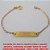 PULSEIRA NO BRUTO PRONTO PARA O BANHO   INFANTIL CHAPINHA 25X5MM ''DEUS TE GUIE'' (3560)FINA E DELICADA - PESO 1.1GR - BRU1765 - Imagem 1