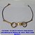 PULSEIRA  NO BRUTO PRONTO PARA BANHO COM ARGOLAS E PEROLA DE 18CM - PESO 2.0GR BRU5477 - Imagem 2