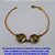 PULSEIRA NO BRUTO PRONTO PARA O BANHO COM CORRENTE DE ELLO PORTUGUES COM FECHO LAGOSTA E DIVISOR(ALTA FUSÃO) 18CM - PESO 4.2GR - BRU2137 - Imagem 1