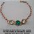PULSEIRA NO BRUTO PRONTO PARA O BANHO COM TREIS PEDRA DE 10X10MM(RESINA ACRILICA TAMANHO 19CM - PESO 4,7GR - BRU5945 - Imagem 1