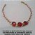 PULSEIRA NO BRUTO PRONTO PARA O BANHO COM TREIS PEDRA DE 10X10MM(RESINA ACRILICA TAMANHO 19CM - PESO 4,7GR - BRU5953 - Imagem 1