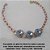 PULSEIRA NO BRUTO PRONTO PARA O BANHO COM TREIS PEDRA DE 10X10MM(RESINA ACRILICA TAMANHO 19CM - PESO 4,7GR - BRU5946 - Imagem 2
