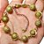 Pulseira No Bruto Pronto Para Banho Com Bolas De 8mm/10mm Tamanho Aproximado: 20,0cm Extensor: 6,0cm Peso: 7,6 gramas REF: BRU068 - Imagem 1