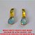 BRINCO BRUTO PRONTO PARA BANHO  COM BASE DE LATÃO 24X6MM - COM  PINGENTE EM ZIRCONIA COM BASE EM ALTA  FUSÃO 10X14MM - PESO 6,7GR -  BRU0839 - Imagem 2