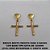 BRINCO BRUTO PRONTO PARA O BANHO COM BASE TIPO GOTA DE 12X8MM (2133) CRUZ ESTAMPADA C/ CRISTO 22MM PESO 1,9GR - BRU0179 - Imagem 2