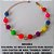 PULSEIRA NO BRUTO PRONTO PARA BANHO COM CONTAS DE 8MM (''MODELO COLORIDO'')  18CM+EXTENSOR - PESO 6.2GR - BRU4803 - Imagem 1