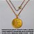 GARGANTILHA BRUTO PRONTO PARA O BANHO (CAR)CORRENTE SINGAPURA 45CM+EXTENSOR 3.1529) PINGENTE MEDALHA PADRE CICERO - 20MM PESO TOTAL 3,2GR - BRU1937 - Imagem 1