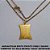 GARGANTILHA BRUTO PRONTO PARA O BANHO CORRENTE 1X1 ELLO BATIDO( ''45CM'' )EXTENSOR (031) PLACA COM CRUZ 23MM  LARGURA DA CORRENTE 2MM  - PESO 4,8GR - BRU4617 - Imagem 1