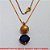 GARGANTILHA NO BRUTO PRONTO PARA O BANHO -  GARGANTILHA COM CORRENTE VENEZIANA E PINGENTE COM BOLA DIAMANTADA DE 10MM E ZIRCONIA AZUL 10x10 -  TAMANHO:45,0CM - PESO:4,0GR - BRU3793 - Imagem 2
