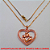 GARGANTILHA NO BRUTO PRONTO PARA O BANHO COM CORRENTE VENESIANA DE 45CM COM FECHO LAGOSTA - PINGENTE TODO CRAVEJADO EM MICRO ZIRCONIA - 3X2CM - PESO TORAL 4,3GR - BRU3842 - Imagem 1