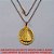 GARGANTILHA NO BRUTO PRONTO PARA O BANHO COM PINGENTE DE NOSSA SENHORA APARECIDA 3X2CM - CORRENTE ELOO PORTUGUES DE 45CM COM FECHO LAGOSTA - PESO 4,1GR - BRU996 - Imagem 1