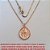 GARGANTILHANO BRUTO PRONTO PARA O BANHO -  COM CORRENTE VENEZIANA 45CM -MEDALHA DE  NOSSA SENHORA APARECIDA E OS PESCADORES PESO 3,2GR - MEDALHA 1,5CM - BRU2478 - Imagem 2