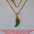 GARGANTILHA NO BRUTO PRONTO PARA O BANHO(GUA) PINGENTE DE PIMENTA COM PEDRA DE ZIRCONIAS CORRENTE VENEZIANA 45CM- PESO 2,8GR FECHO LAGOSTA - VERDE) 5211063 - Imagem 2