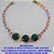 PULSEIRA NO BRUTO PRONTO PARA O BANHO COM CORRENTE E FECHO LAGOSTA - TREIS PEDRA  DE ZIRCONIA 10X10MM -PESO TOTAL 6,3GR BRU5909 - Imagem 1