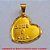PINGENTE NO BRUTO PRONTO PARA O BANHO -  PINGENTE DE CORAÇÃO COM A FRASE ''DEUS É  FIEL'' - TAMANHO:3,1CM - PESO:1,9GR - BRU677B - Imagem 1