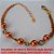 PULSEIRA NO BRUTO PRONTO PARA BANHO COM CORRENTE ELLO PORTUGUES DUPLA -  FECHO LAGOSTA - TAMANHO 18CM E EXTENSOR - BOLAS DE 8MM  BRU0631 - Imagem 1