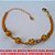 PULSEIRA NO BRUTO PRONTO PARA BANHO  COM CORRENTE ELLO PORTUGUES DUPLA -  FECHO LAGOSTA - TAMANHO 17CM - PESO 4,4GR  E EXTENSOR -BOLAS DE LATÃO COM CRISTAL DE 8MM -  BRU1578 - Imagem 2