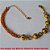 PULSEIRA NO BRUTO PRONTO PARA BANHO COREENTE ELLO PORTUGUES TRIPLA  - COM CINCO BOLAS DIAMANTADA DE 8MM - PESO 5,3GR - 18CM -COM FECHO LAGOSTA BRU1606 - Imagem 2