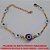 PULSEIRA NO BRUTO PRONTO PARA BANHO CORRENTE EM PINO E OLHO GREGO - COM OLHO GREGO 10MM AZUL   - FECHO LAGOSTA - TAMANHO 18CM COM EXTENSOR - PESO 2,9GR - BRU0292 - Imagem 1
