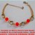 PULSEIRA NO BRUTO PRONTO PARA BANHO  CORRENTE ELLO PORTUGUES DUPLA - FECHO  LAGOSTA - CONTAS EM PORCELANA  DE 8MM -  TAMANHO 18CM - PESO 6,6GR - COM EXTENSOR -  BRU0714 - Imagem 2