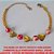 PULSEIRA NO BRUTO PRONTO PARA BANHO  CORRENTE ELLO PORTUGUES DUPLA - FECHO  LAGOSTA - CONTAS EM RESINA COLORIDA DE 8MM -  TAMANHO 18CM - PESO 4,6GR - COM EXTENSOR - BRU2154 - Imagem 1