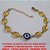 PULSEIRA NO BRUTO PRONTO PARA BANHO CORRENTE TODA EM BUZIOS - COM OLHO GREGO  - FECHO LAGOSTA - TAMANHO 18CM COM EXTENSOR - PESO 7,0GR - BRU2469 - Imagem 1