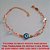 PULSEIRA NO BRUTO PRONTO PARA BANHO  TODA TRABALHADA EM CRISTAO E UMA PEDRA  DE OLHO GREGO 10MM -COM 18CM + EXTENSOR PESO TOTAL 4,6GR - BRU2282 - Imagem 2