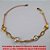 PULSEIRA NO BRUTO PRONTO PARA BANHO  (PESO 2,7GR) CORRENTE ELLO PORTUGUES COM ENTREMEIO COM PEROLAS E CONCHAS  COM FECHO LAGOSTA - 18CM+EXTENSOR BRU3577 - Imagem 1
