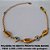 PULSEIRA NO BRUTO PRONTO PARA BANHO PESO 3,1GR ) COM corrente ello portugues E FECHO LAGOSTA C- TAMANHO 18CM  COM BUZIOS DE LATÃO E OLHO GREGO DE  CORAÇÃO - BRU0921 - Imagem 2