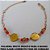 PULSEIRA BRUTO PRONTO PARA O BANHO  PESO 4,5GR) CORRENTE TODA EM CORAÇÃO MEDALHA DE NOSSA SENHORA APARECIDA -  MIÇANGAS DE CRISTAL VERMELHOS TAMANHO 18CM+EXTENSOR -  BRU1448 - Imagem 1