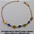 PULSEIRA BRUTO PRONTO PARA O BANHO  PESO 2,2GR)(172)  REDONDO 6MM  ENTREMEIO DE CRISTAL AZUL TAMANHO 17CM+EXTENSOR (FECHO LAGOSTA)  BRU3979 - Imagem 1