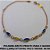 PULSEIRA BRUTO PRONTO PARA O BANHO  PESO 2,2GR)(1377)   OVAL VAZ C/ FAIXAS  4X10MM   ENTREMEIO DE CRISTAL AZUL SEXTAVADO TAMANHO 17CM+EXTENSOR (FECHO LAGOSTA)  BRU4052 - Imagem 1