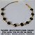 PULSEIRA  BRUTO PRONTO PARA O BANHO  PESO 5,2GR) TODA EM CRISTAL NEGRO  SEXTAVADO - FECHO LAGOSTA - TAMANHO 18CM+EXTENSOR - BRU4187 - Imagem 2