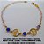 PULSEIRA BRUTO PRONTO PARA O BANHO  PESO TOTAL 2,4GR) - COM CORRENTE TODA EM CORAÇÃO 18CM+EXTENSOR-  FECHO LAGOSTA -RED 12MM C/ ESPIRITO  SANTO VAZADO E CRISTAL  BRU0264 - Imagem 2