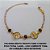 PULSEIRA BRUTO PRONTO PARA O BANHO  PESO TOTAL 2,4GR) - COM CORRENTE TODA EM CORAÇÃO 18CM+EXTENSOR-  FECHO LAGOSTA -RED 12MM C/ ESPIRITO  SANTO VAZADO E CRISTAL  BRU1908 - Imagem 2