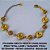 PULSEIRA BRUTO PRONTO PARA BANHO PESO TOTAL 8,0GR ( TAMANHO 17CM+ EXTENSOR - FECHO LAGOSTA - BOLAS DE  6MM EM LATÃO(1593) PINGENTE REDONDO  12MM - BRU0049 - Imagem 2