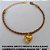 PULSEIRA BRUTO PRONTO PARA BANHO COM CORRENTE (CORDÃO BAIANO DE '' 2MM '' COM FECHO LAGOSTA - 17CM+EXTENSOR PESO TOTAL 5,8GR -(3545)  CORAÇÃO VAZADO DUPLO 12MM BRU0061 - Imagem 1