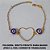 PULSEIRA  BRUTO PRONTO PARA BANHO (PESO 2,7GR) CORRENTE TRABALHADA IMPORTADA CORAÇÃO 25MM VASADO - COM OLHO GREGO  DE 10MM - 18CM+EXTENSOR - BRU0077 - Imagem 2