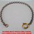 PULSEIRA BRUTO PRONTO PARA O BANHO COM CORRENTE ELLO PORTUGUES(LARGURA 4MM) GRANDE COM FECHO MOLA DE 12MM - PESO TOTAL 4,8GR - BRU4590 - Imagem 1