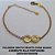 PULSEIRA BRUTO PRONTO PARA BANHO CORRENTE ELLO PORTUGUES 18CM+EXTENSOR (1519)QUE SEJA INFINITO 22X10M C/ IMITAÇAO DE PEDRA PESO 2,9GR - BRU3913 - Imagem 2
